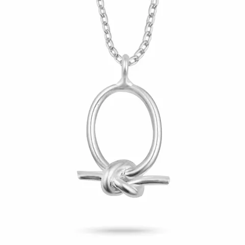 knuta halsband i silver med hängen i silver