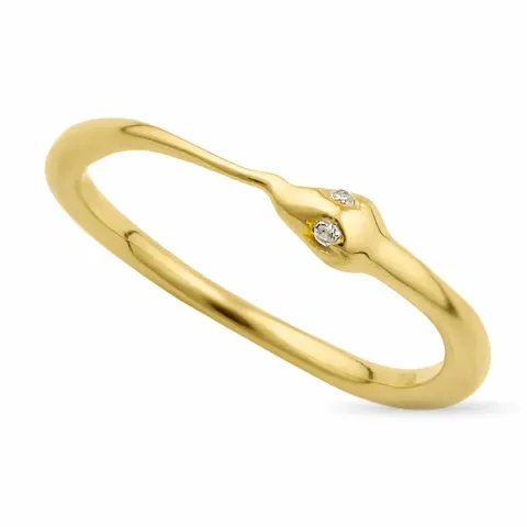 ormar ring i förgyllt silver