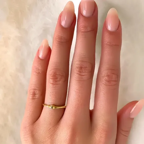 ormar ring i förgyllt silver