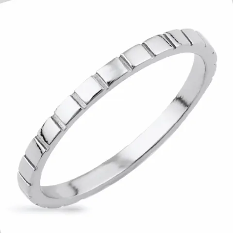 strukturerad ring i silver