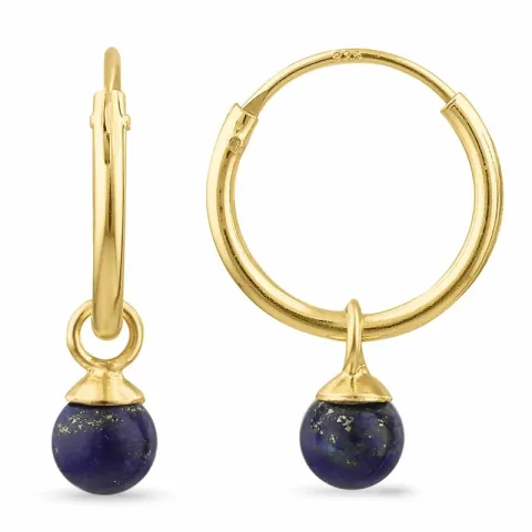 Kollektionsprov lapis lazuli creol i förgyllt silver