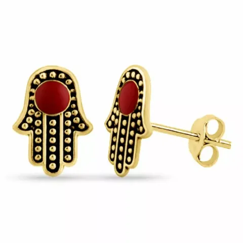 Örhängen i förgyllt silver