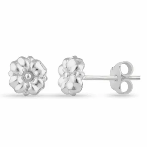 Blommor örhängestift i silver
