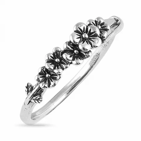 blommor ring i silver