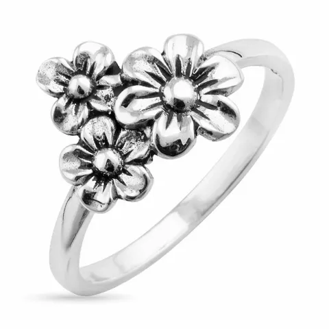 blommor ring i silver