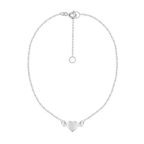 hjärta armband i silver