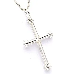 kors hängen i silver