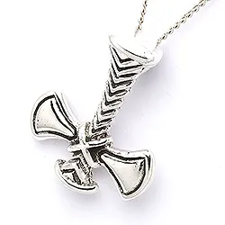 Oxe hängen i oxiderat sterlingsilver