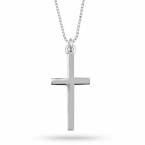 Kollektionsprov kors halsband i silver med korshänge i silver