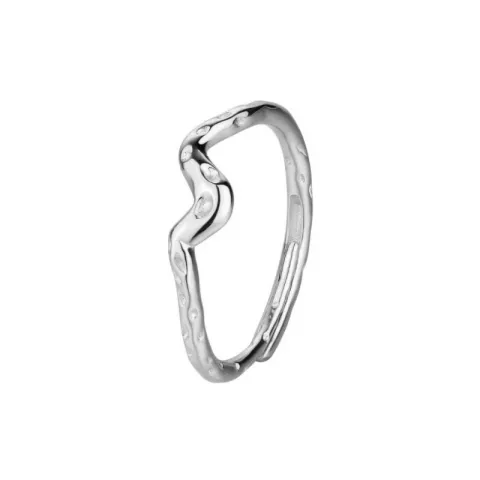 Nava justerbar ring i silver