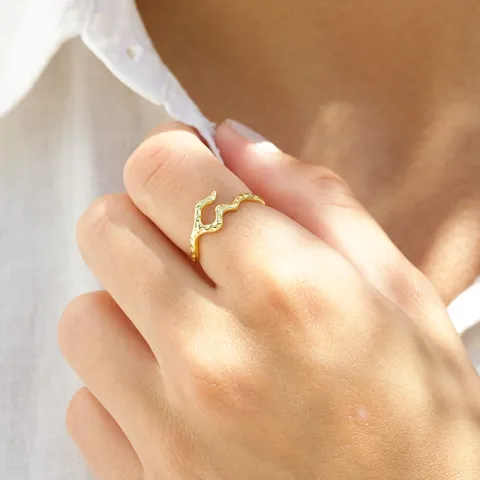 Nava Elora ring i förgyllt silver