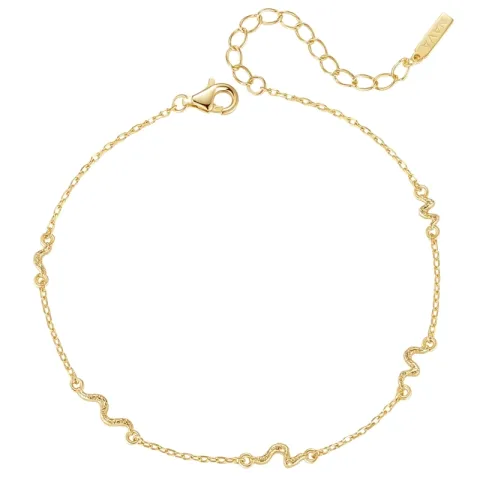 Nava Naga armband i förgyllt silver