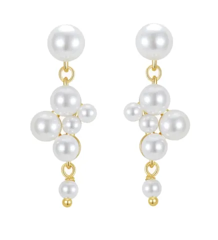 Nava Sabella örhängen i förgyllt silver