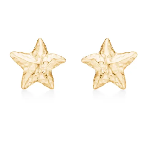 Studio Z Starfish Lustre örhängestift i förgyllt silver