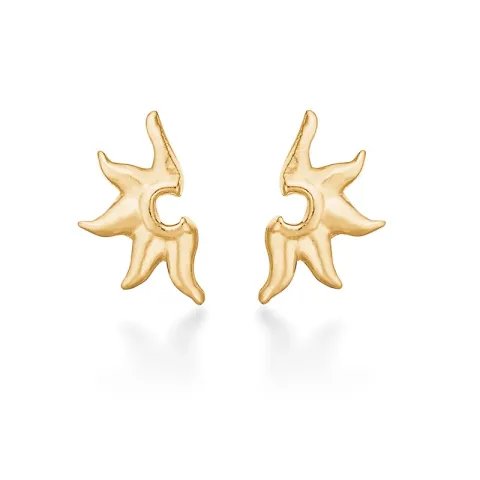 Studio Z Ocean Aura örhängestift i förgyllt silver