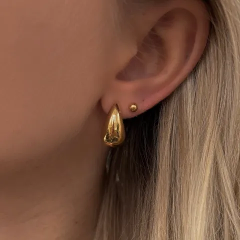 Khaai Studio Luma Drop örhängen i förgyllt stål