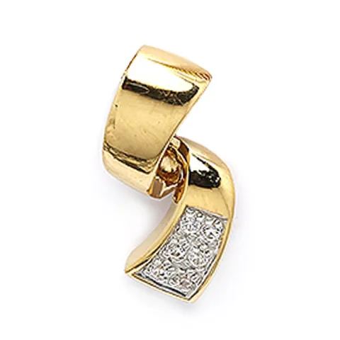 hängen i 9 karat guld med rhodium