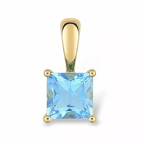 Fyrkantigt hängen i 9 karat guld