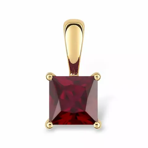 Fyrkantigt hängen i 9 karat guld