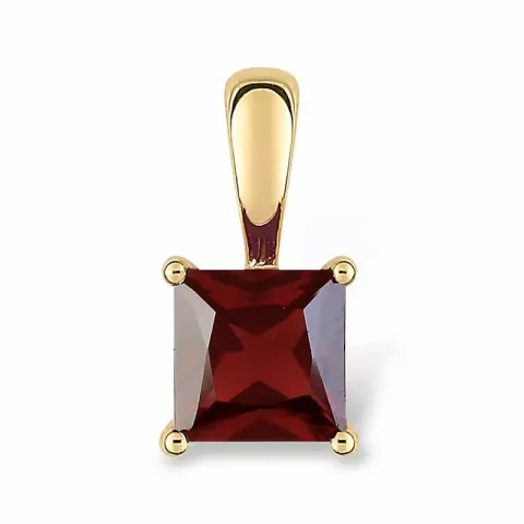 Fyrkantigt hängen i 9 karat guld