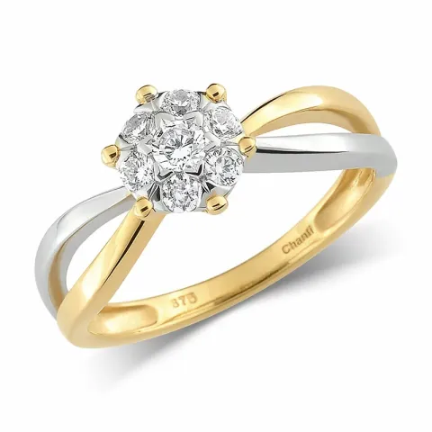 Kollektionsprov ring i 8 karat guld och vitguld