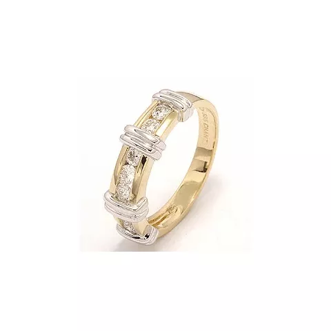 Beställningsvare - diamant ring i 14  karat guld- och vitguld 0,52 ct