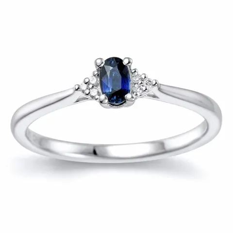 diamantring i 14  karat vitguld 0,03 ct 0,35 ct