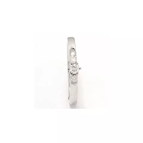 beställningsvare - diamant ring i 14  karat vitguld 0,10 ct 0,08 ct