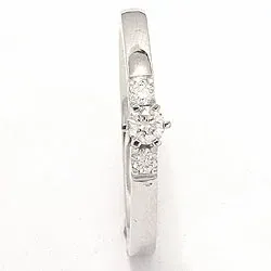 beställningsvare - diamant ring i 14 karat vitguld 0,10 ct 0,08 ct