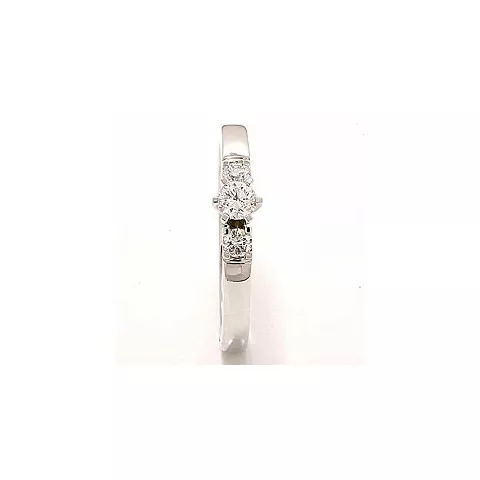 beställningsvare - diamant ring i 14  karat vitguld 0,20 ct 0,16 ct