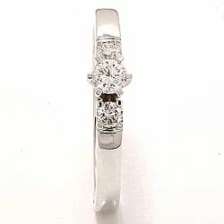 beställningsvare - diamant ring i 14  karat vitguld 0,20 ct 0,16 ct