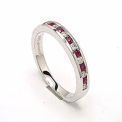 Beställningssmycke - Damring i 14  karat vitguld 0,18 ct 0,25 ct