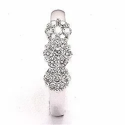 Diamant vitguldsring i 14 karat vitguld 0,36 ct