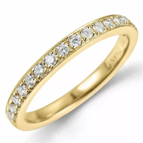 Diamantring i 14  karat guld 0,26 ct