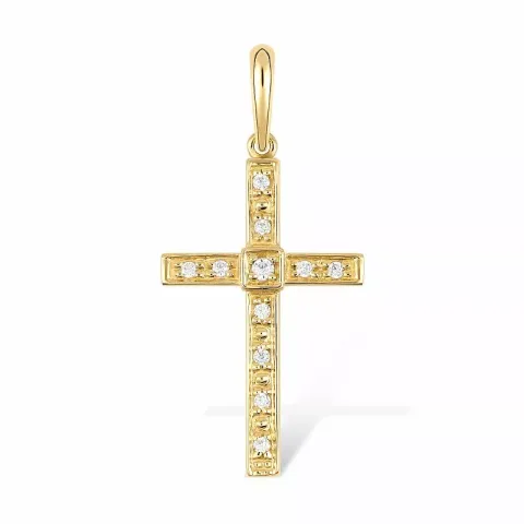 Kors hängen i 9 karat guld