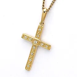 Kors hängen i 9 karat guld