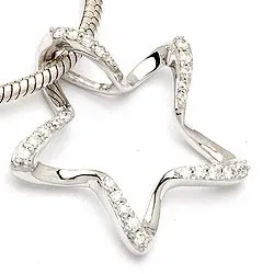 diamantberlocker i 14 carat vitguld 0,14 ct