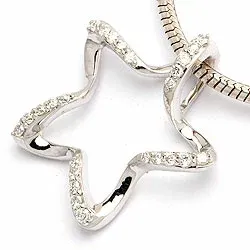 diamantberlocker i 14 carat vitguld 0,14 ct