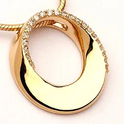 diamantberlocker i 14 carat guld 0,15 ct