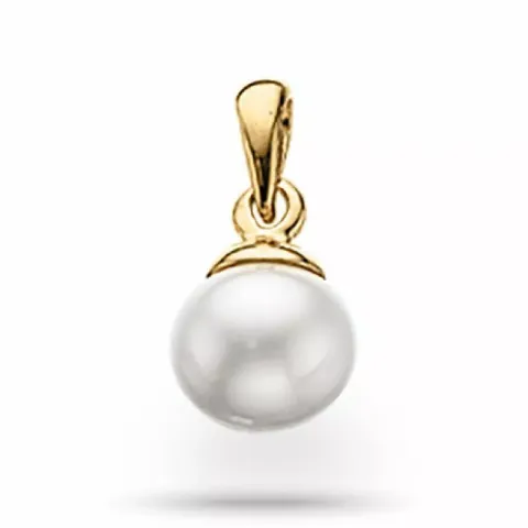Scrouples pärla hängen i 8 karat guld