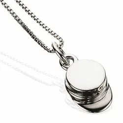 Scrouples studentmössa hängen med halskedja i silver