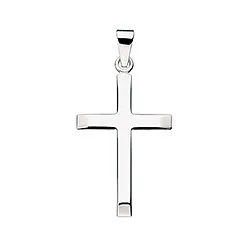 16 x 24,5 mm Scrouples kors hängen i silver
