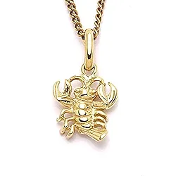 Scrouples kräftan hängen i 8 karat guld