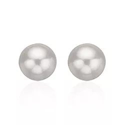7 mm Scrouples runda pärla örhängen i silver