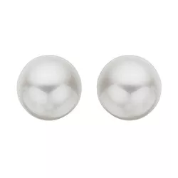 6 mm Scrouples runda pärla örhängen i silver