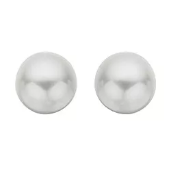 6 mm scrouples pärla örhängen i silver