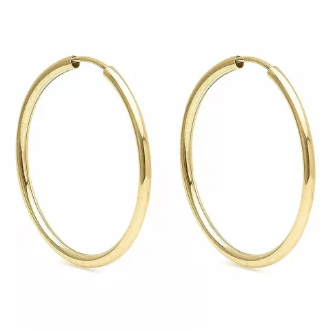 30 mm Scrouples creol i 8 karat guld