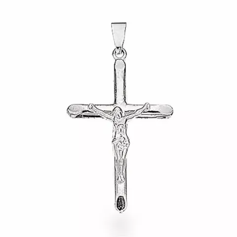 Scrouples kors hängen i silver