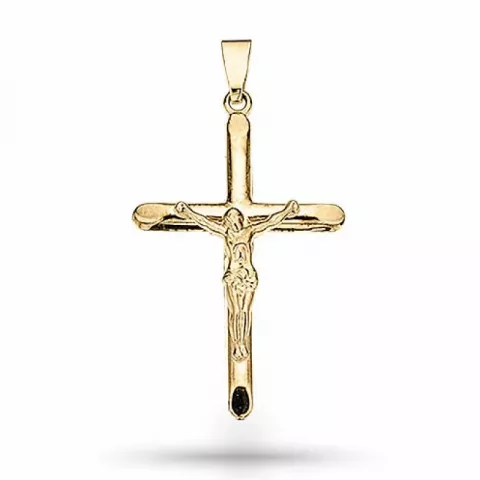 Jesus Scrouples kors hängen i 8 karat guld