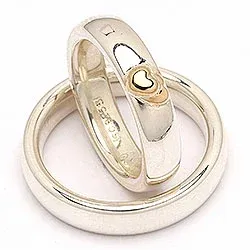 Scrouples vigselsringe i silver och vanl. guld